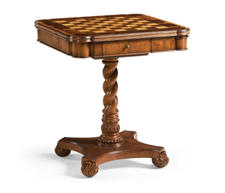 Oyster Veneer Games Table