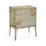 Short foral painted chest on stand