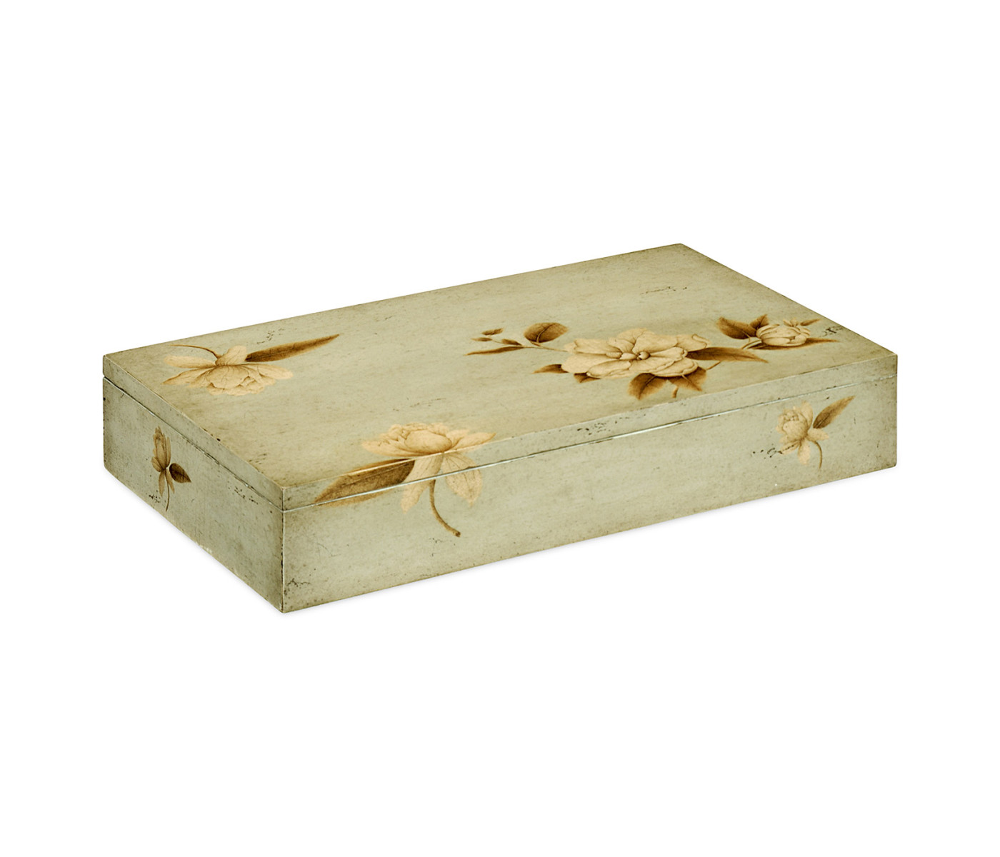 Placemats Box with Painted Floral Design