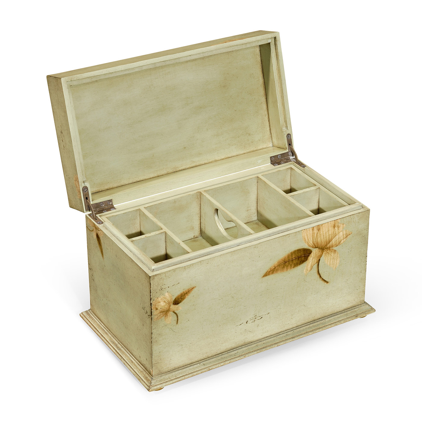 Painted Floral Rectangular Box