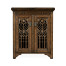 Gothic Dark Oak Wine Cabinet Small