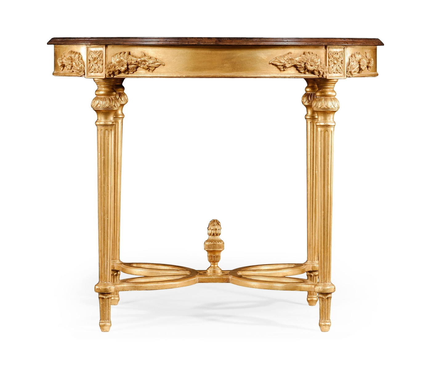 Napoleon III mahogany centre table (Gilded  base)