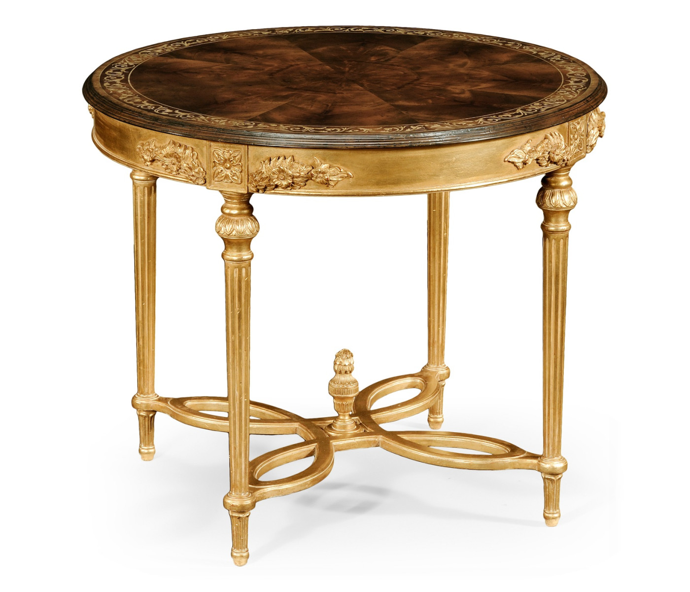 Napoleon III mahogany centre table (Gilded  base)