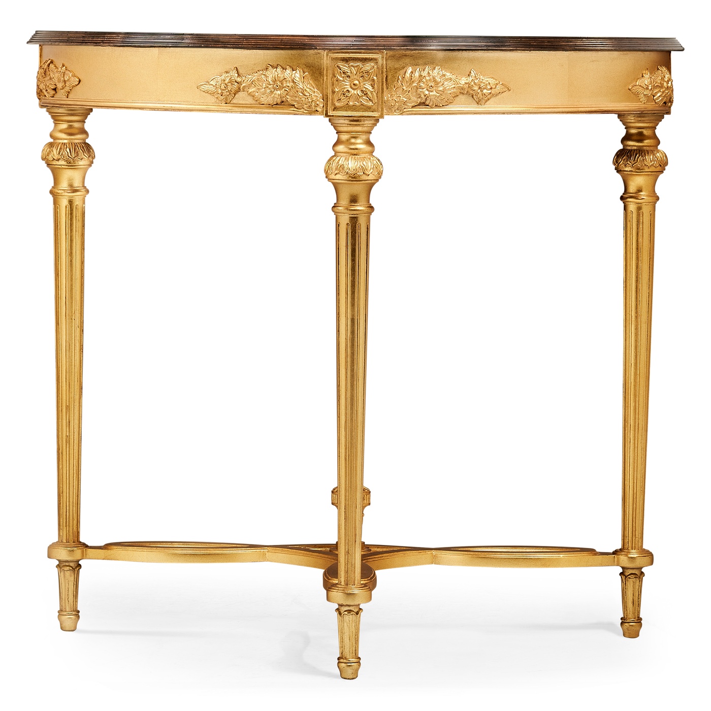 Napoleon III Gilded Demilune Console