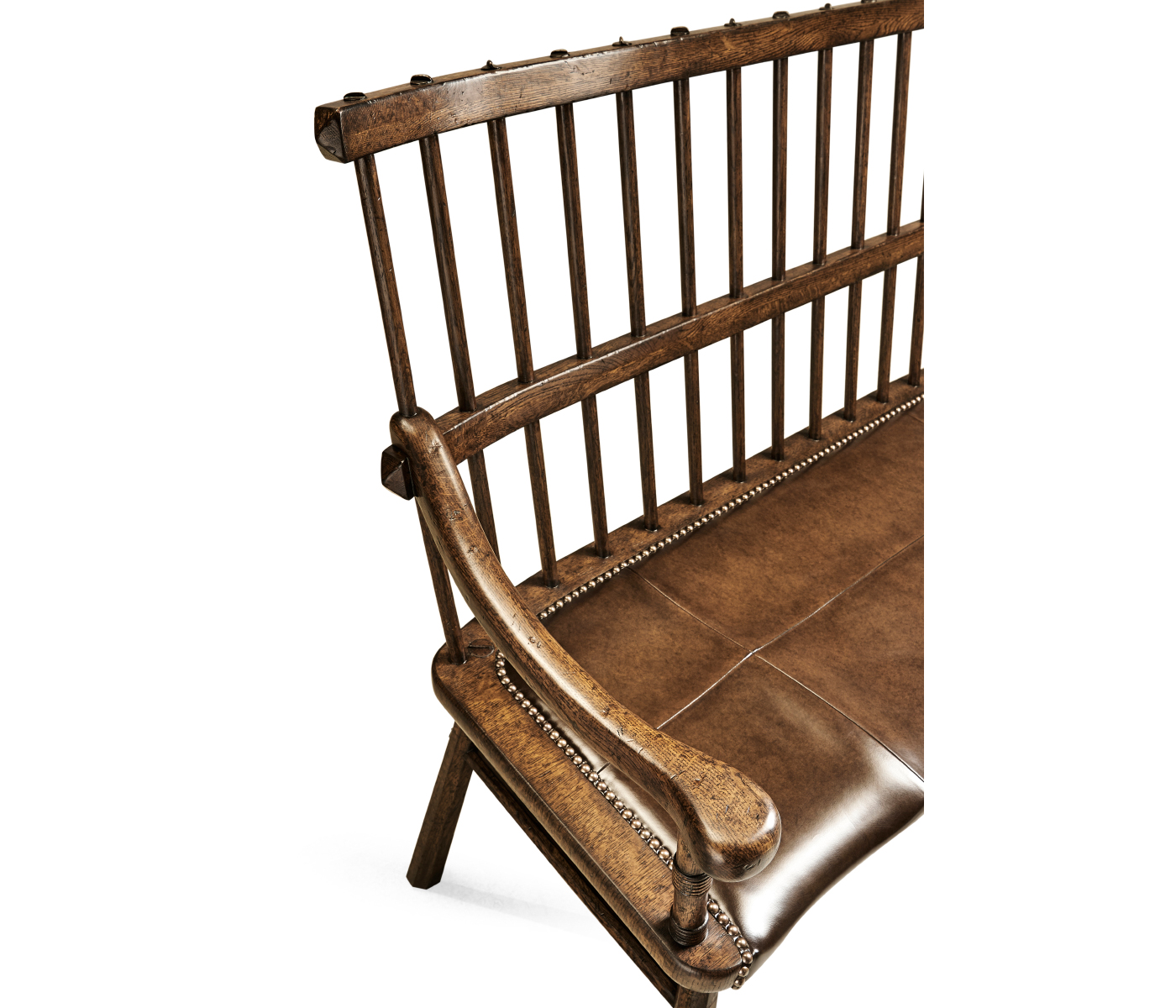 Rustic Style Dark Oak Country Bench