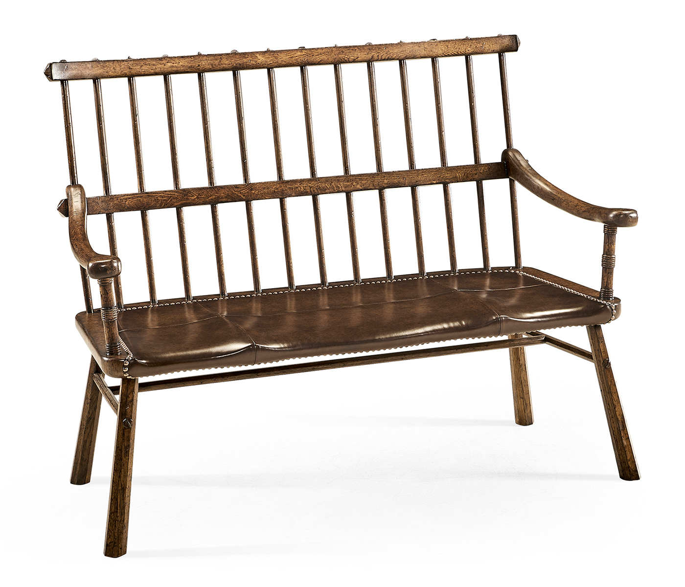 Rustic Style Dark Oak Country Bench