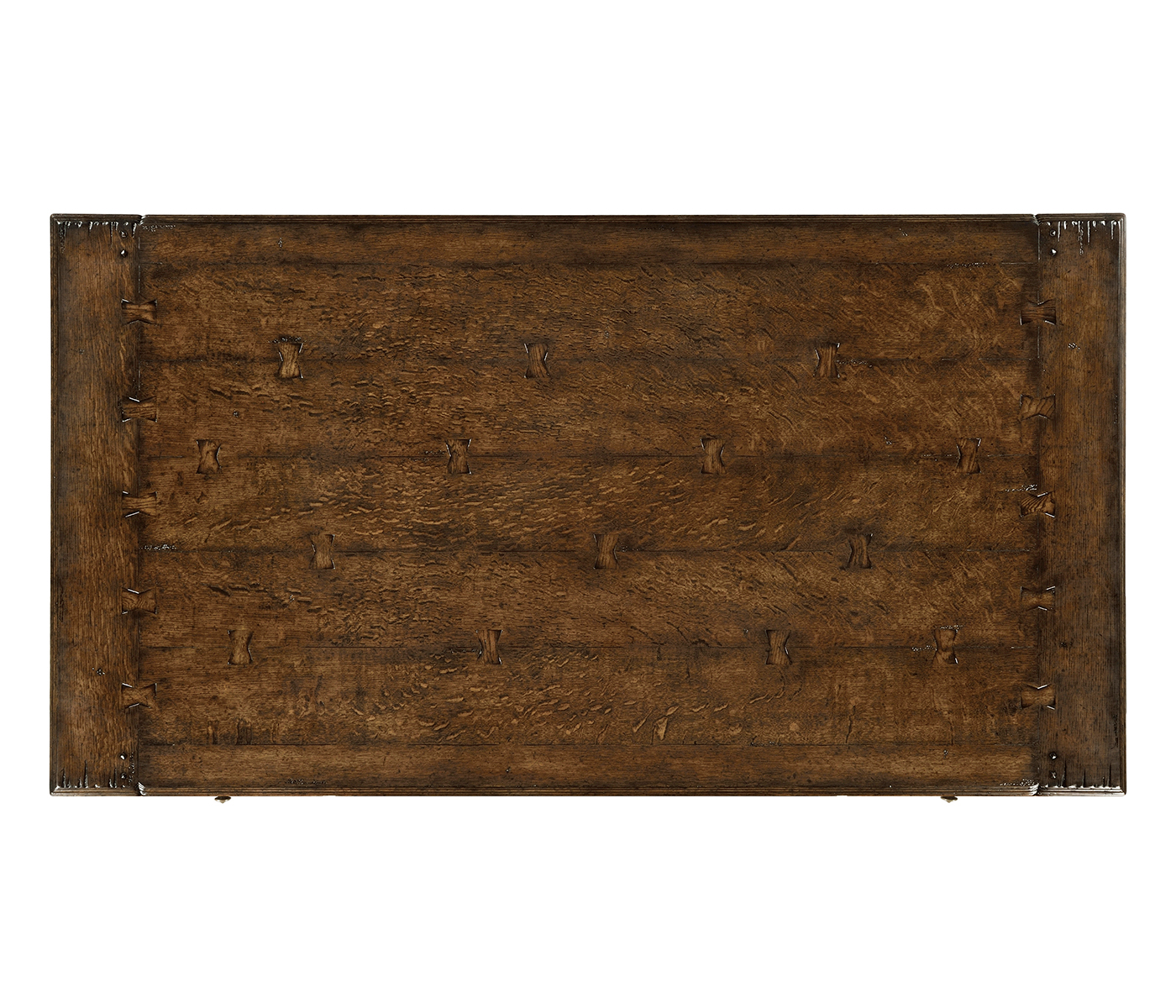 Large Elizabethan Style Dark Oak Desk