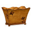 Walnut Raised Floral Canterbury