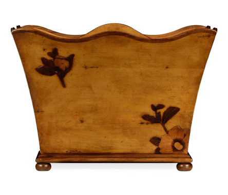 Walnut Raised Floral Canterbury