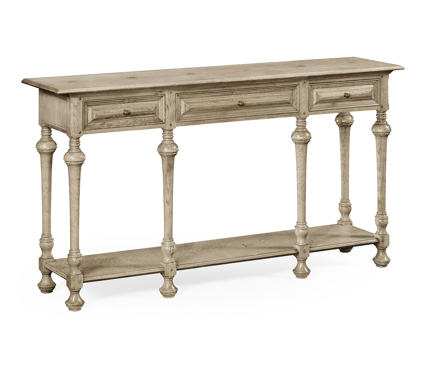 Large Elizabethan Style Grey Oak Console