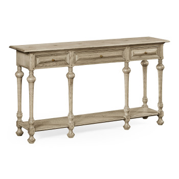 Large Elizabethan Style Grey Oak Console