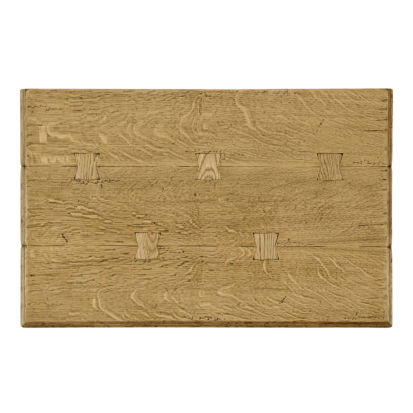 Elizabethan Style Natural Oak Rectangular Side Table