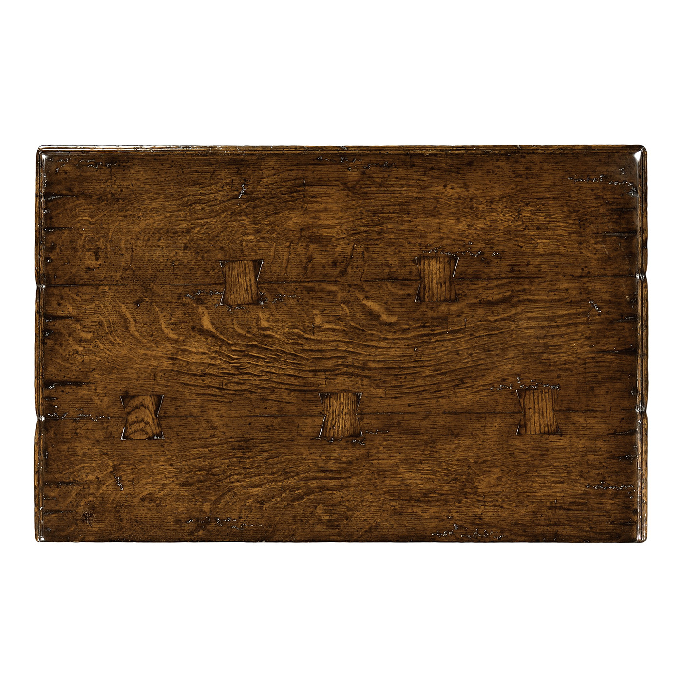 Elizabethan Style Dark Oak Rectangular Side Table