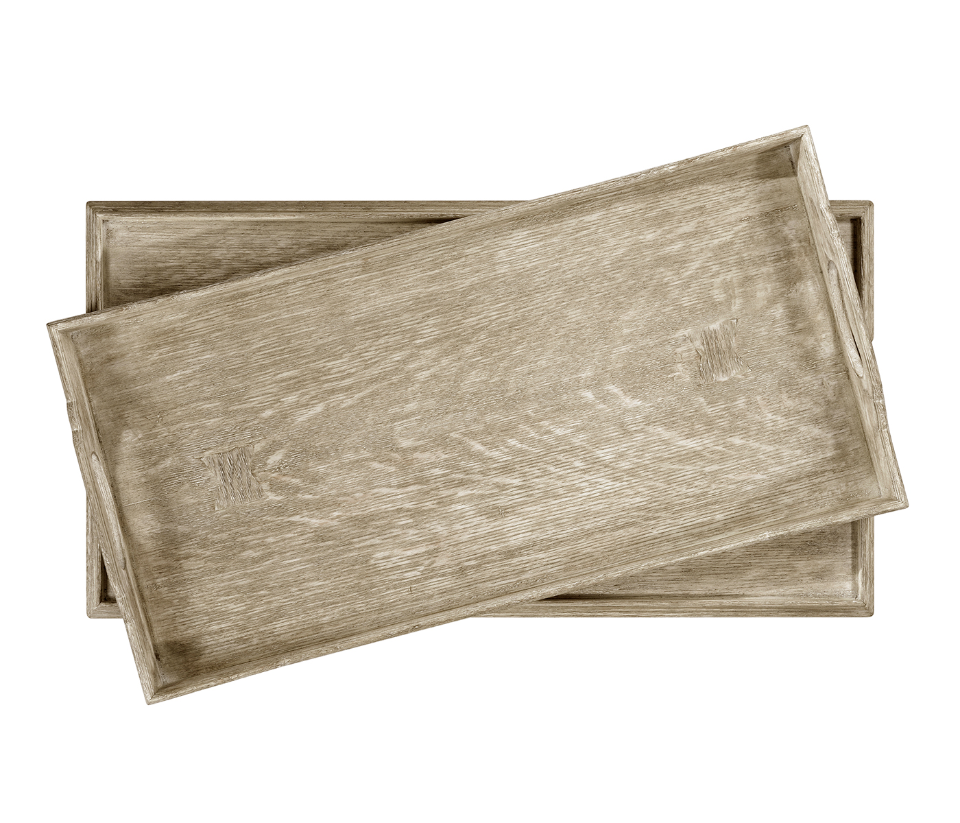 Elizabethan Style Grey Oak Tray Table