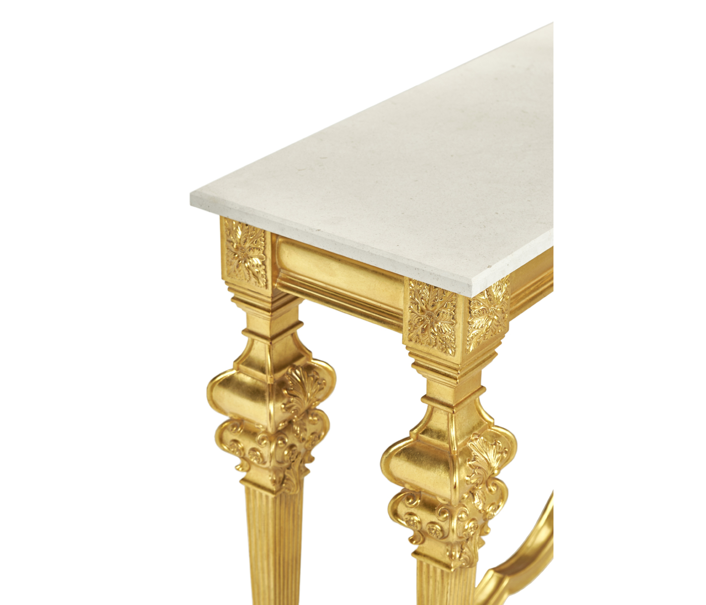 Marble Topped Baroque Gilded Console