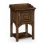 Elizabethan Style Dark Oak Bedside Table
