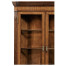 Serpentine Walnut Corner Cabinet