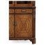 Serpentine Walnut Corner Cabinet