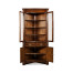Serpentine Mahogany Corner Cabinet