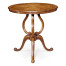 Walnut lamp table with satinwood inlaid top