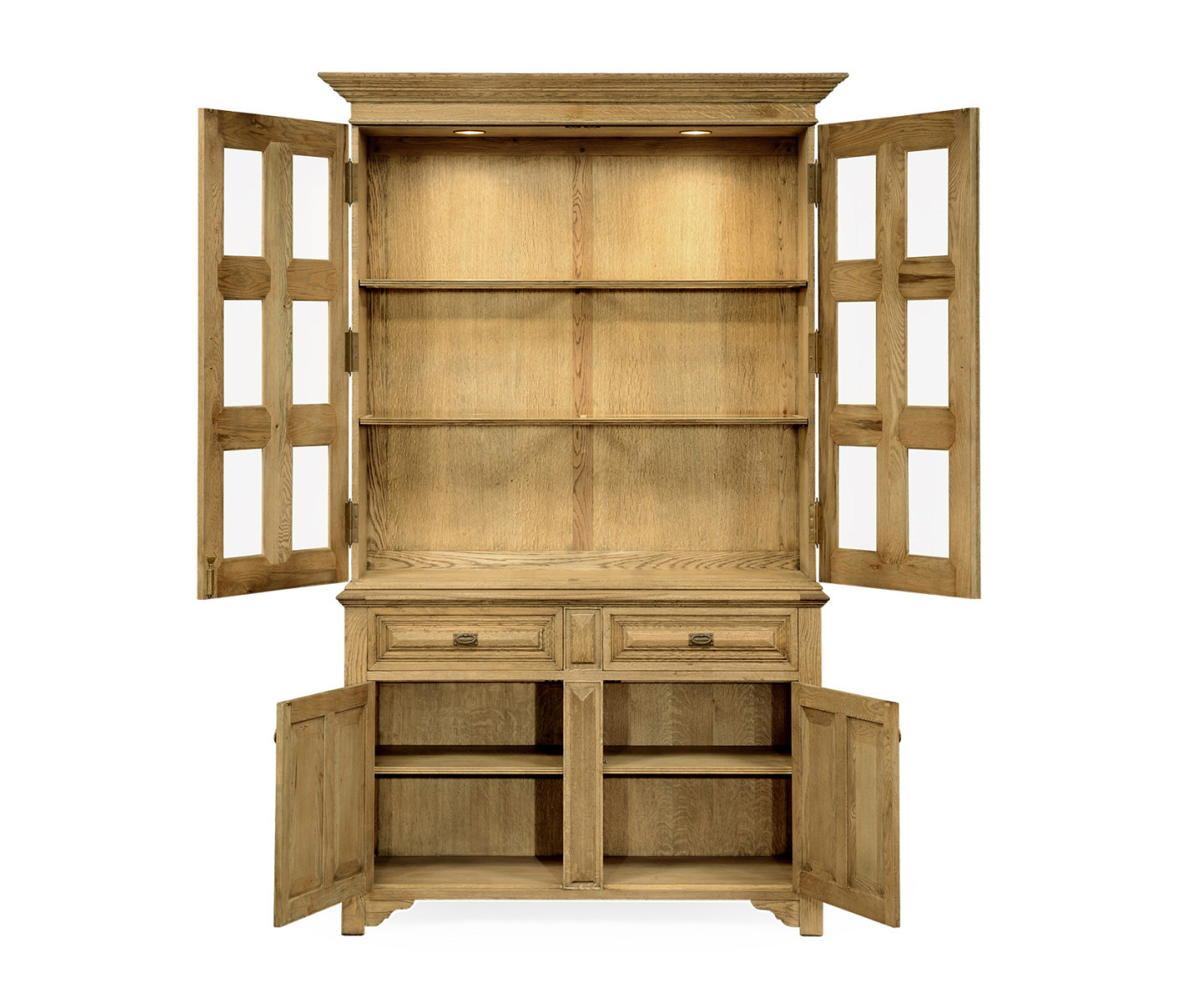 Tudorbethan Natural Oak China Cabinet