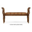Neo-classical Walnut Bench