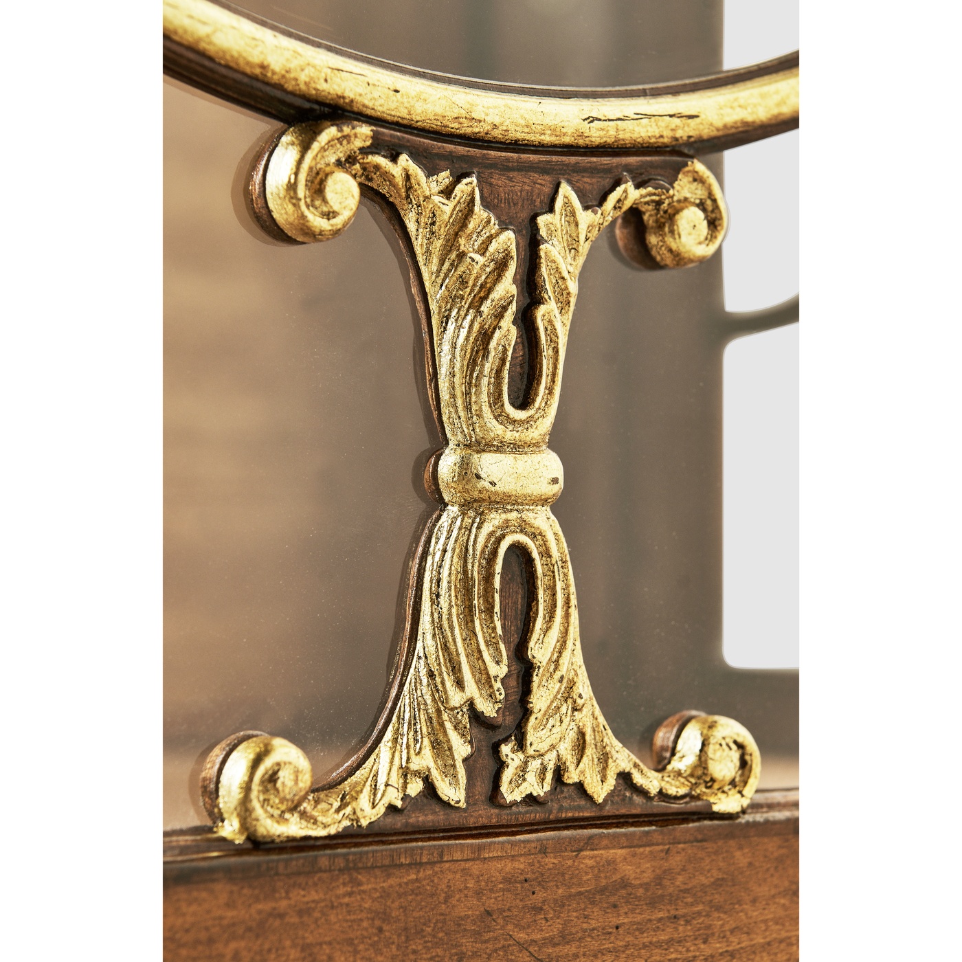 Narrow Satinwood Display Cabinet