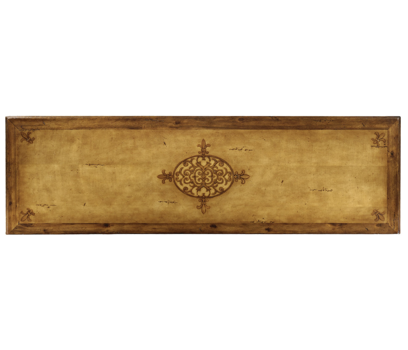 Raised veneer sideboard