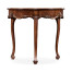 Mahogany Three Legged Round Side Table Scallop Shells