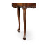 Mahogany Three Legged Round Side Table Scallop Shells