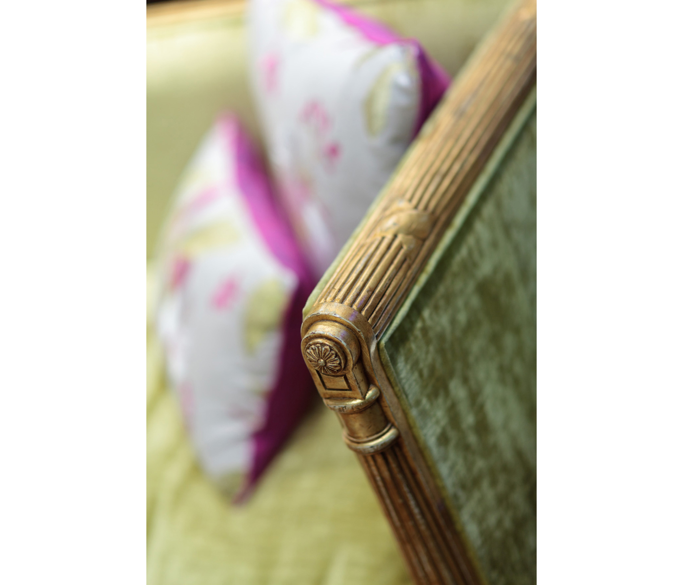 Regency Style Walnut Upholstered Settee
