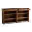 Walnut Oyster Double Open Bookcase