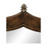 Gothic dark crotch walnut mirror