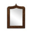 Gothic dark crotch walnut mirror