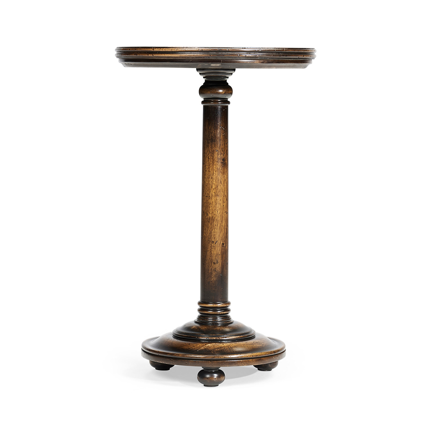 Small Golden Ale Round Lamp Table