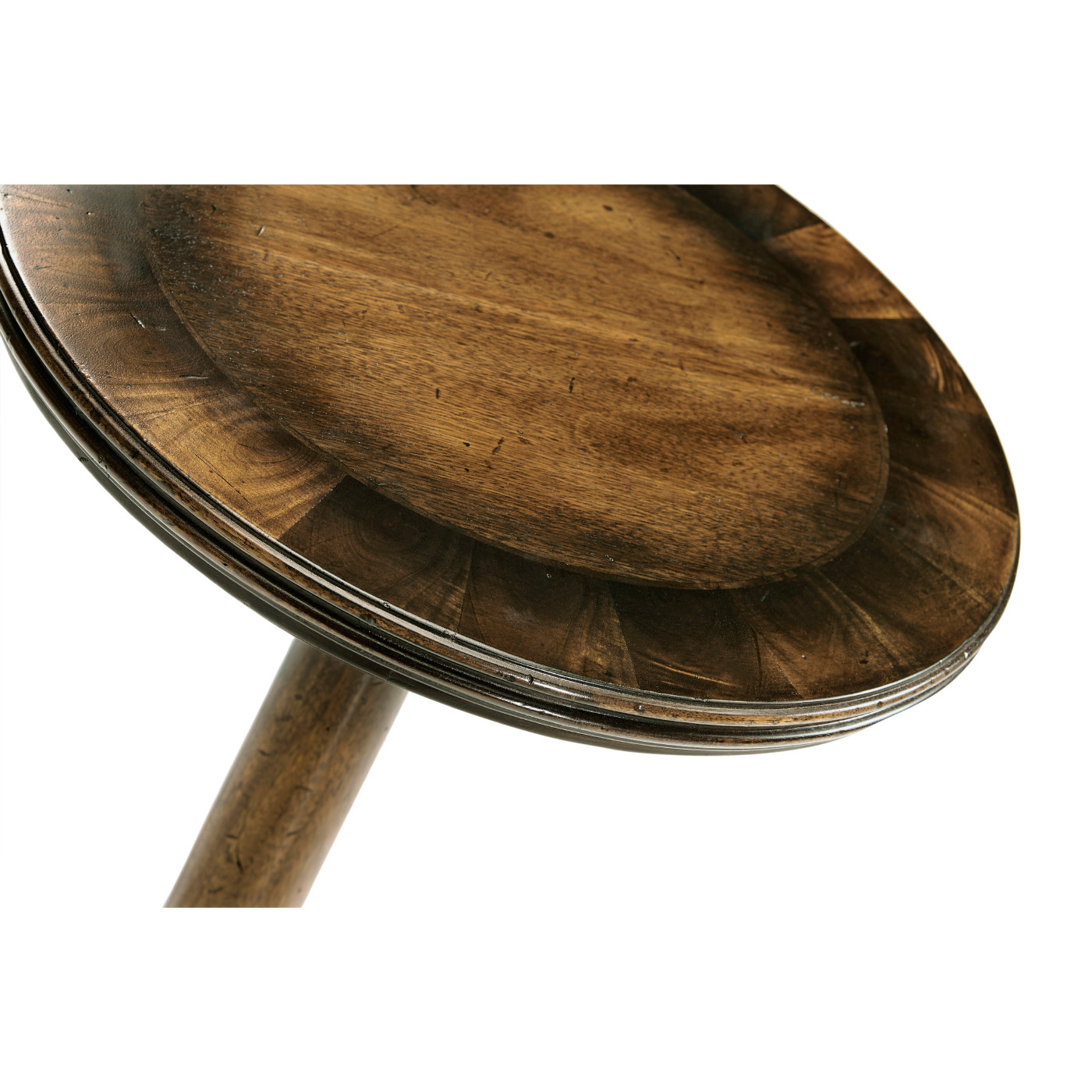 Small Golden Ale Round Lamp Table