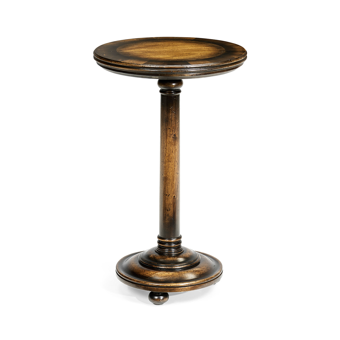Small Golden Ale Round Lamp Table