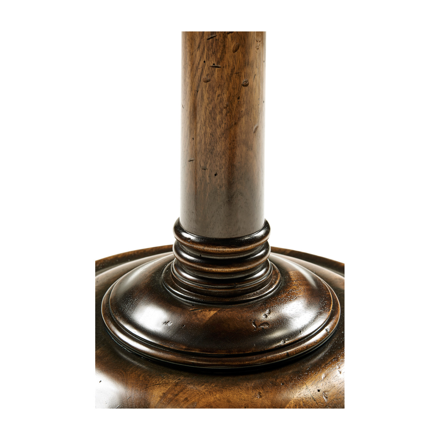 Large Golden Ale Round Lamp Table