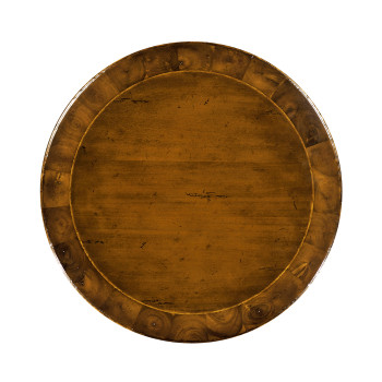 Large Walnut Oyster Round Lamp Table