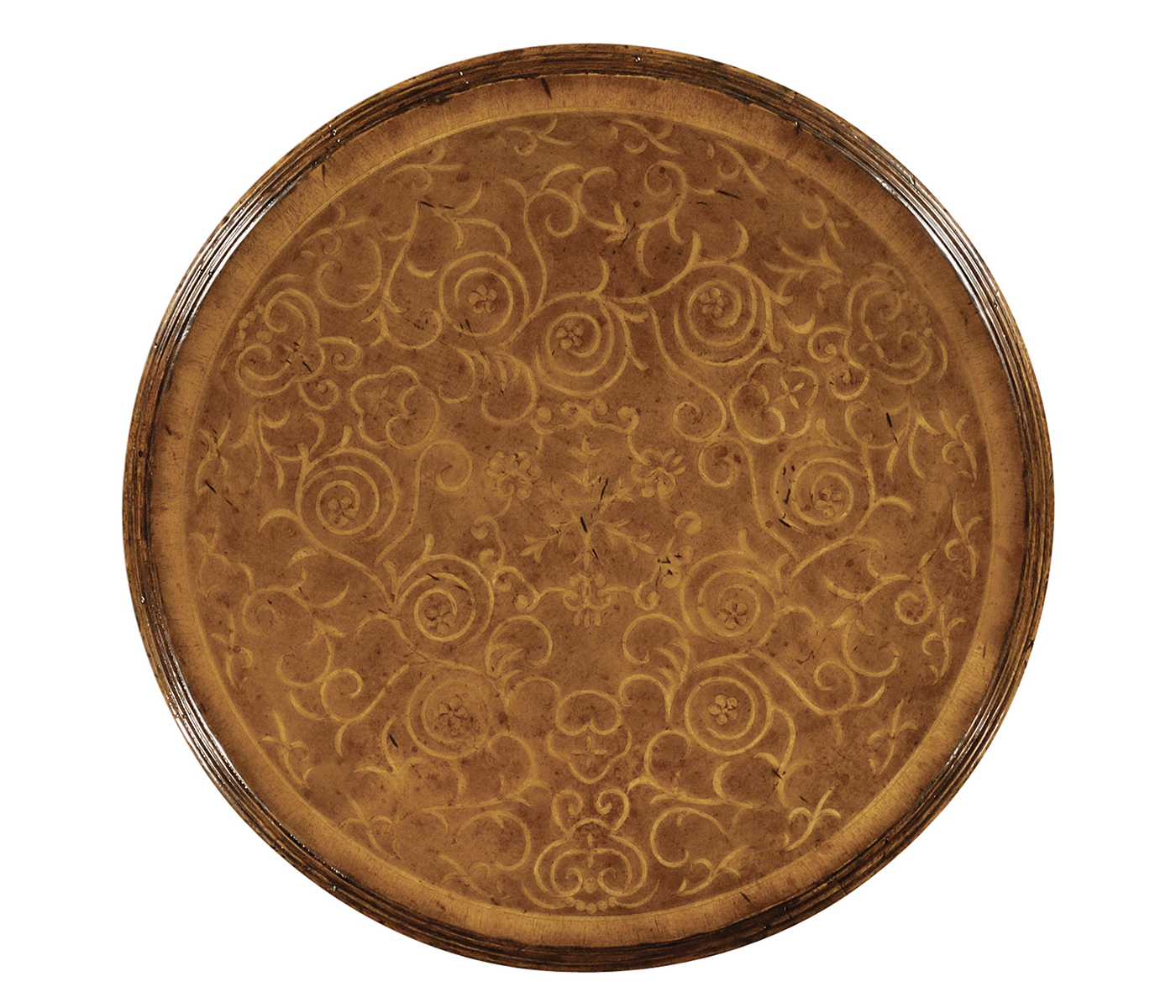 Seaweed two-tier round lamp table