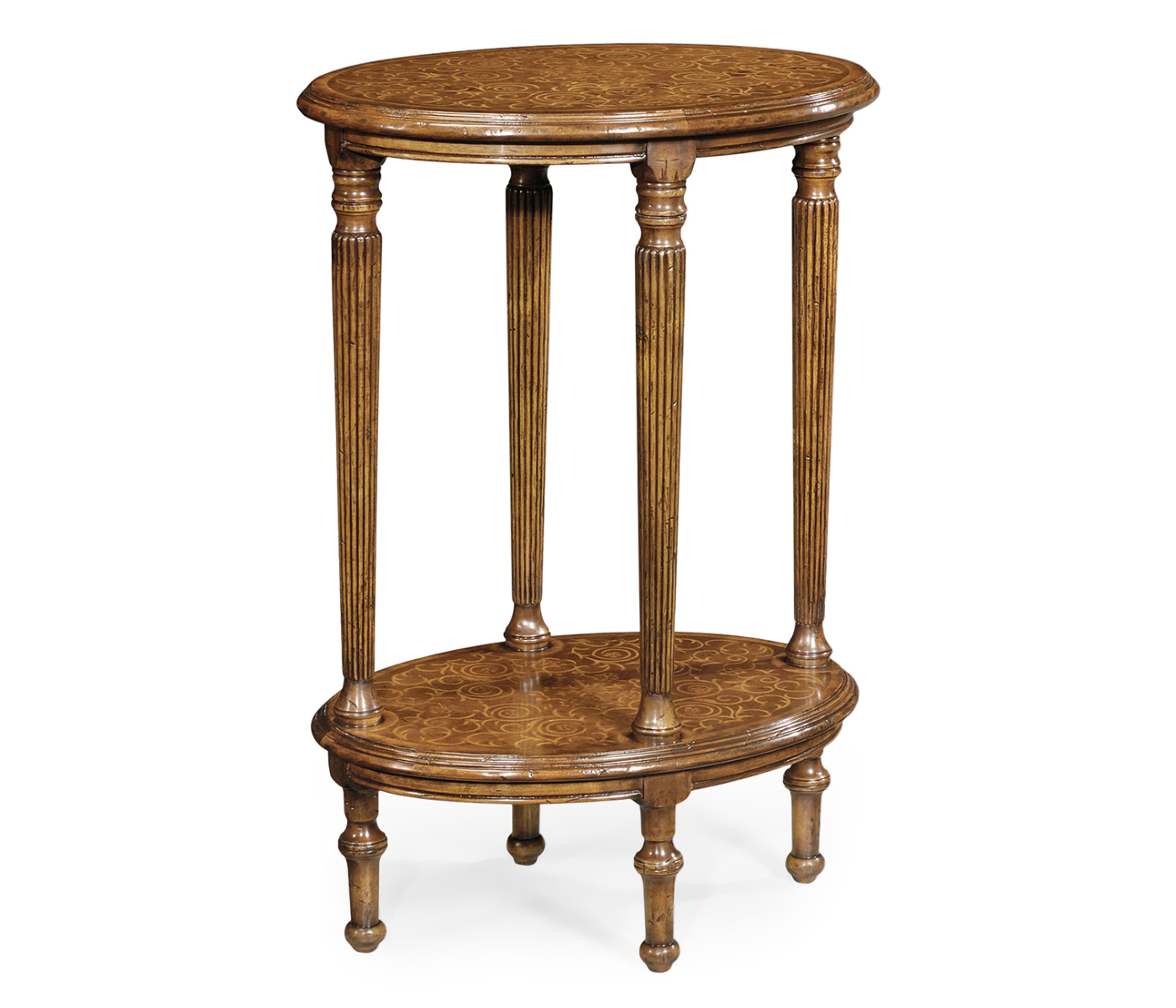 Seaweed two-tier oval lamp table
