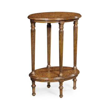 Seaweed two-tier oval lamp table