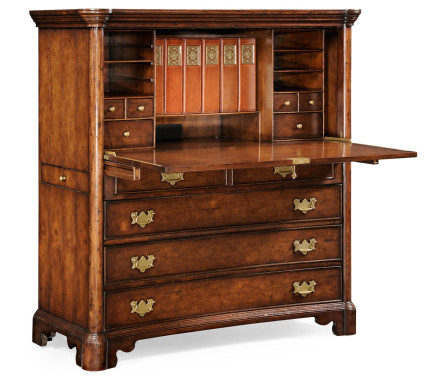 Walnut home office cabinet