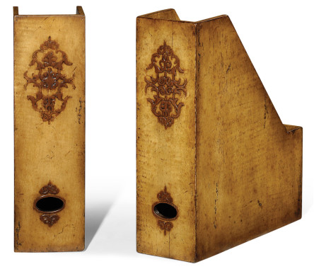Pair of Box File Bookends (Raised veneer)