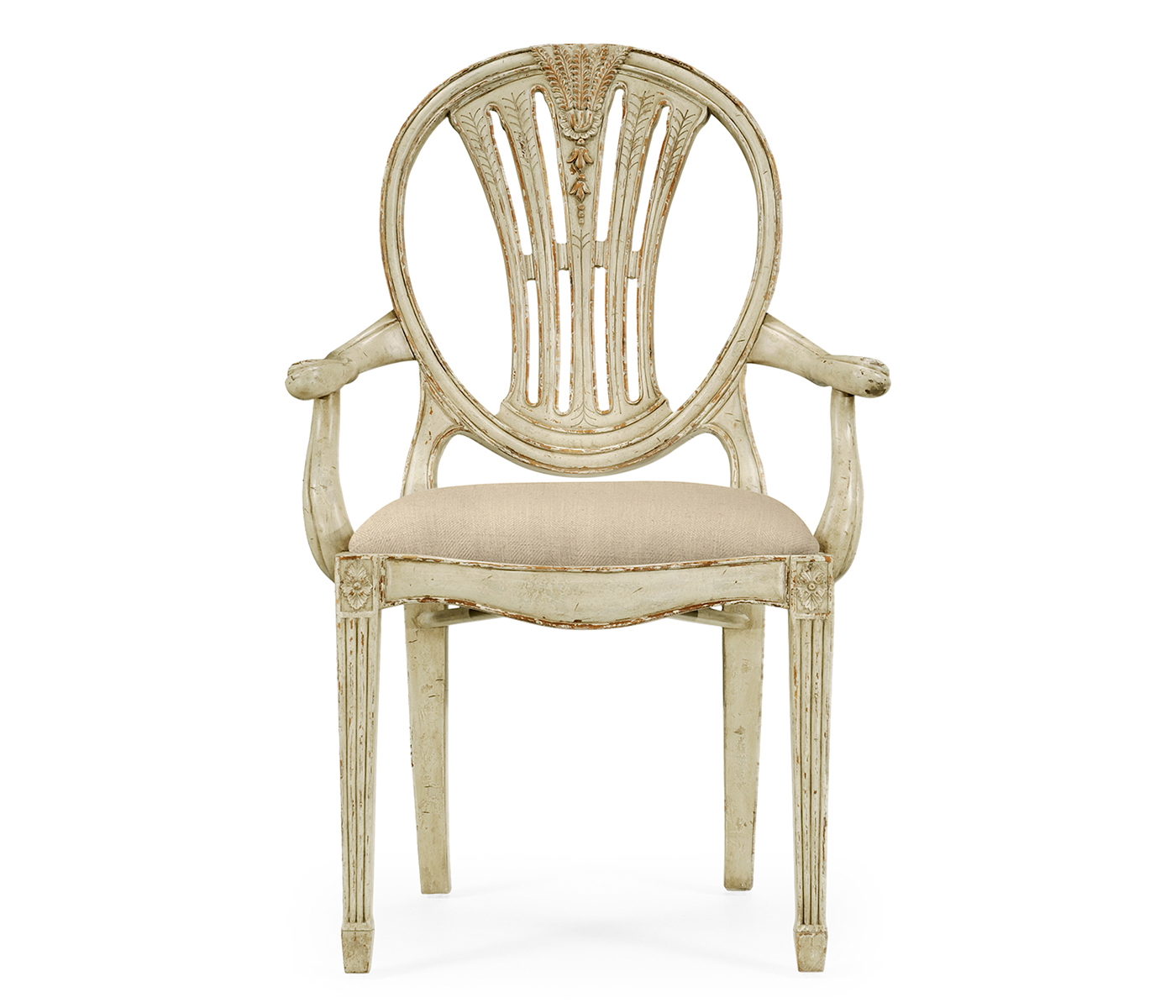 Hepplewhite Wheatsheaf Country Sage Arm Chair