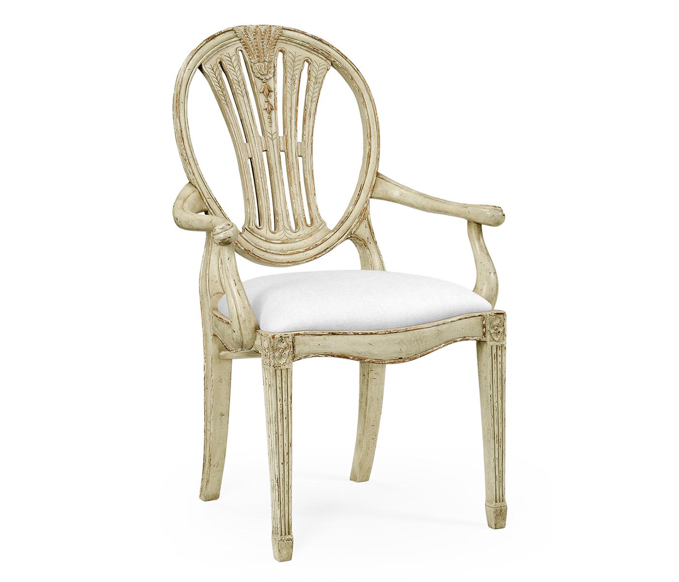 Hepplewhite Wheatsheaf Country Sage Arm Chair