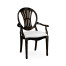 Hepplewhite Wheatsheaf Honey Black Arm Chair