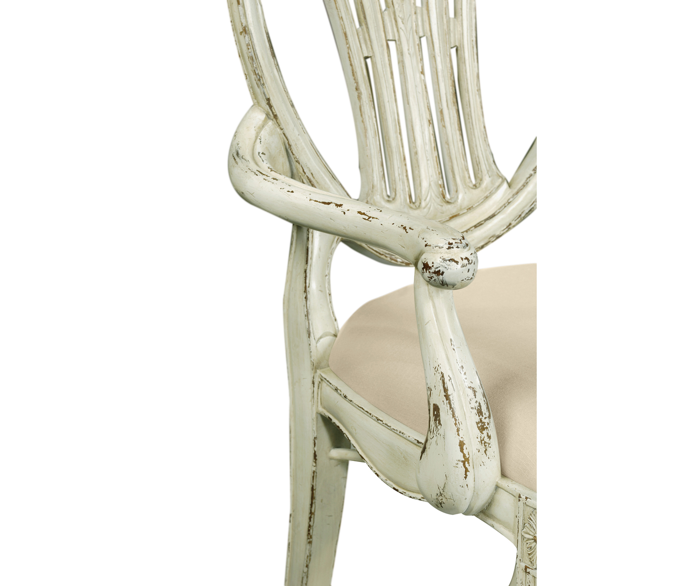 Hepplewhite Wheatsheaf Off-White Arm Chair