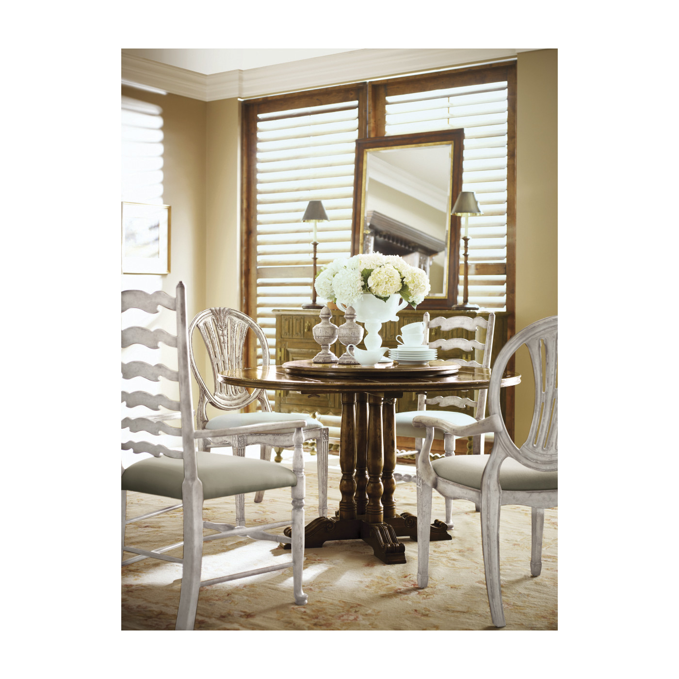 Hepplewhite Wheatsheaf Honey Black Side Chair