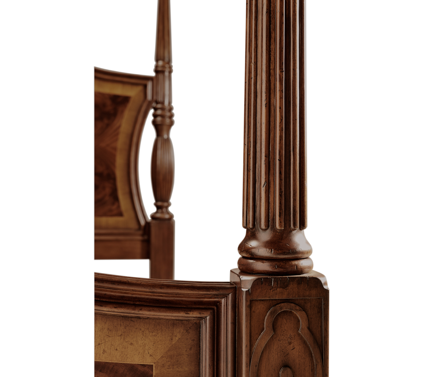 Four Poster Mahogany US King Bed